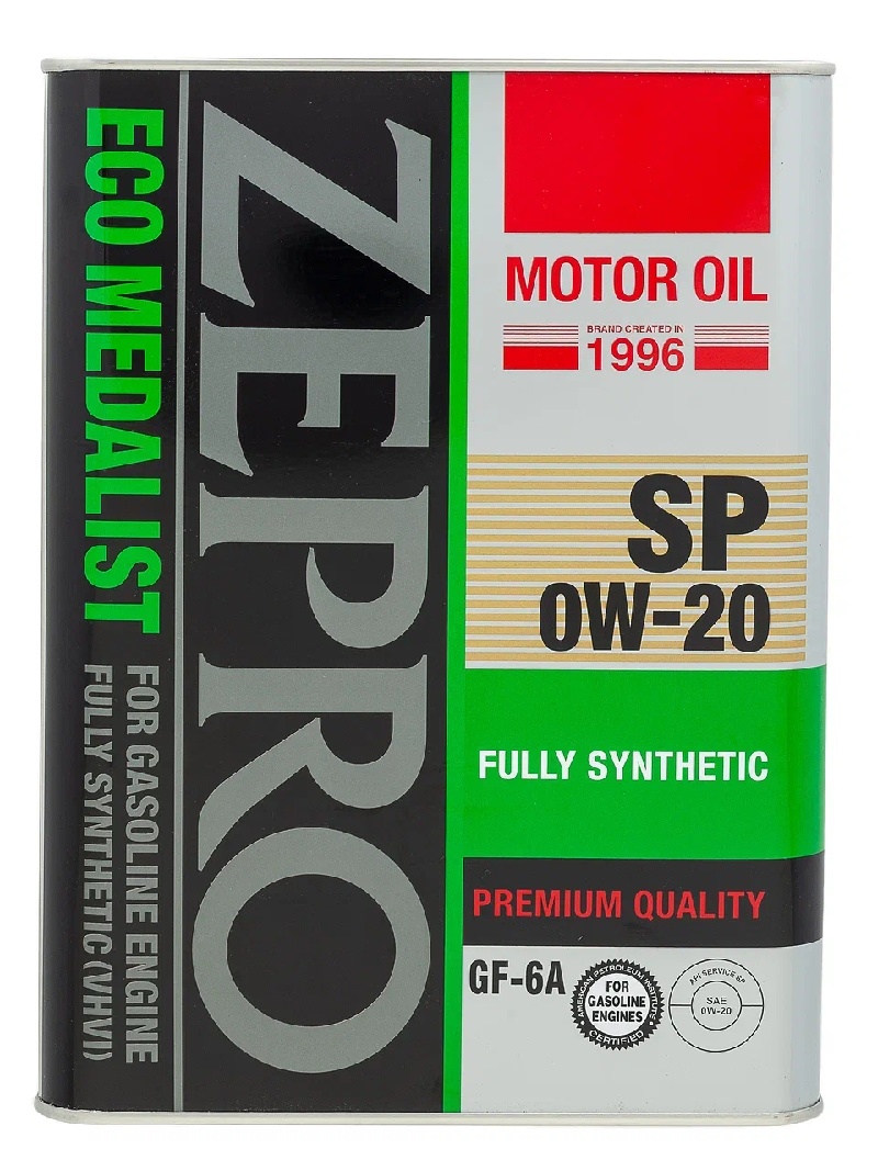ZEPRO ECO MEDALIST 0W20 FS SP/GF-6A 4л, арт. 4250-004-0
